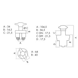 Coupe Batterie 160 AMP - Résistant, Étanche et Sécurisé