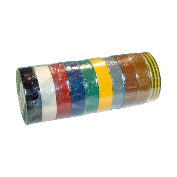 Scotch Isolant Multicolore (par 10) - Scotch isolant