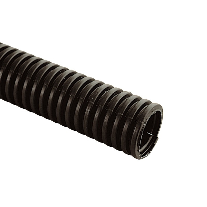 Gaine Annelée Fendue 13 mm - Rouleau de 25 m pour Protection de Câbles