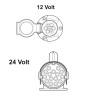 Réducteur de Tension 24/12V - 13/7 plots