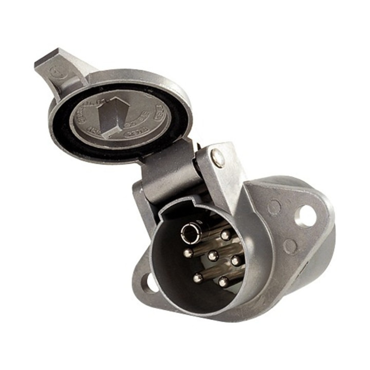 Socle 24V a Vis - Metal - Serie S - Prises poids-lourds
