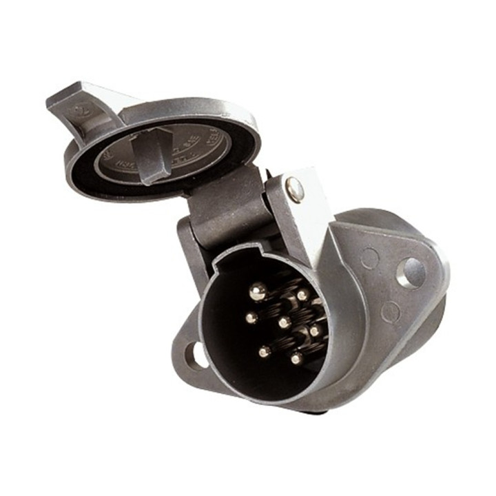 Socle 24V a Vis - Metal - Serie N - Prises poids-lourds