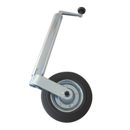 Roue Jockey 48mm - Capacité 130 kg - Tube Circulaire et Galet Plein