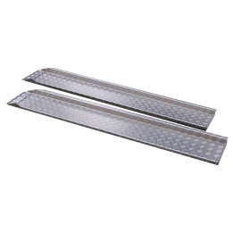 Vue complète des rampes en aluminium - qualité supérieure et design robuste.