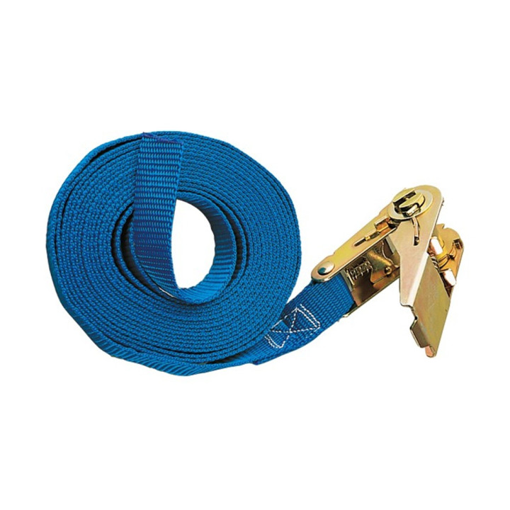 Sangle d’arrimage 1 tonne - Longueur 5 mètres et largeur 25 mm.
