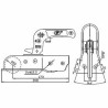 Boitier Attelage en V - 750KG
