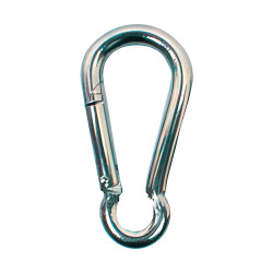 Câble De Sécurité Remorque/caravane - Acier Inoxydable 1m, Résistance ≥400kg, Crochets Mousquetons, Conforme Aux Normes De Sécurité