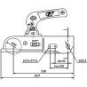 TETE FREINEE 3000KG MULTIDIAM