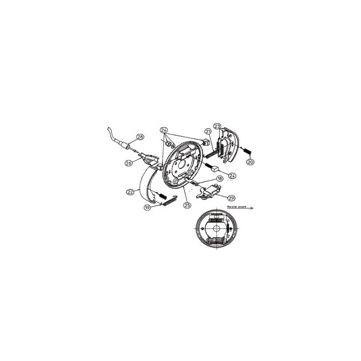 Kit Machoires RA3 - Moyeu 1640 - RTN/GOETT - Pièces Essieux RTN GOETT