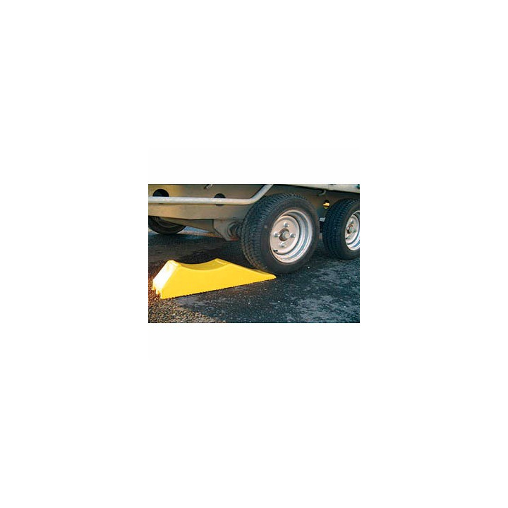 Cale de Roue 3 en 1 Jaune - 6T pour Camions et Remorques