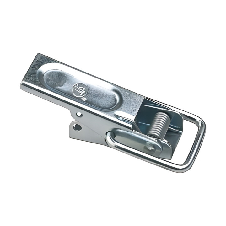 Grenouillère à Ressort Galvanisée - 105 mm avec Platine de Fixation