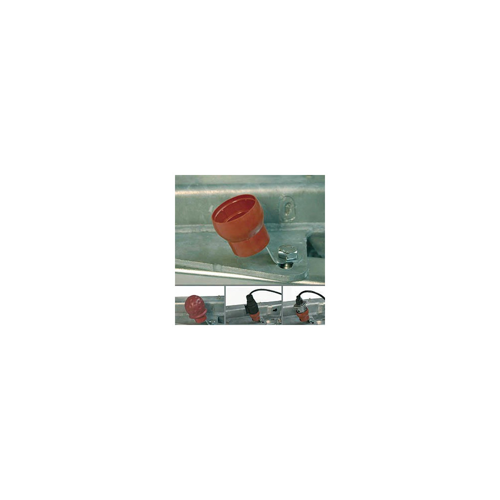 KINYARD 2X Support de Prise de Remorque Support de Connecteur de Remorque Adaptateur