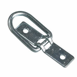 Pontet Rabattable en Acier Zingué - Fixation Remorque Solide et Durable