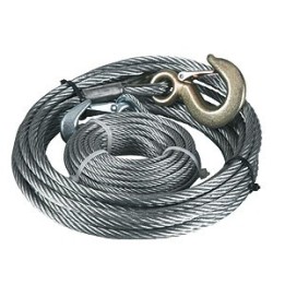 Câble de Treuil 500KG - 10 M - Câbles acier