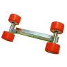4 Galets 120 mm + Balancier 30x30