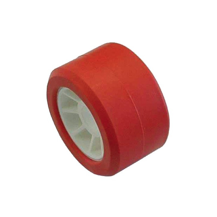 Galet Rouge 120x75 - Alésage 21 mm pour Remorque Nautique