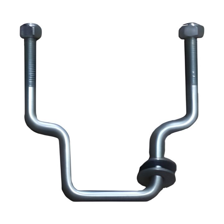 Porte-Roue de Secours Ø 60 mm - 4TR130 pour Remorque - Fixation Solide