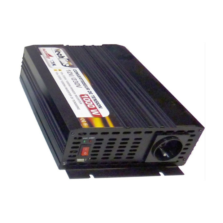 Convertisseur de Tension 1000W 12V/230V avec Protection et USB