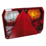 Feu 6 Fonctions Droit RADEX 300 - Clignotant, Stop, Veilleuse, Recul, Éclairage Plaque, Triangle