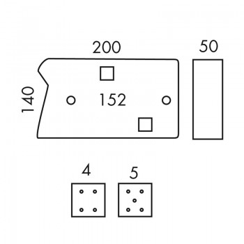 Feu 6 Fonctions Droit RADEX 300 - Clignotant, Stop, Veilleuse, Recul, Éclairage Plaque, Triangle