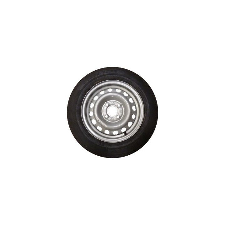 Roue de remorque 145/80x13 avec jante acier et entraxe 4TR98.