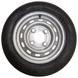 Roue de remorque 135/80 R13 - 4 trous 130 mm - déport 20