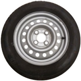 Roue de remorque 155/70 R13 - 4 trous 100 mm - déport 30