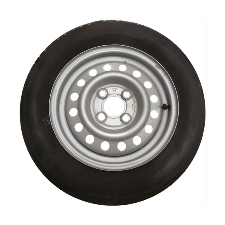 Roue de remorque 155/70 R13 - 4 trous 100 mm - déport 30