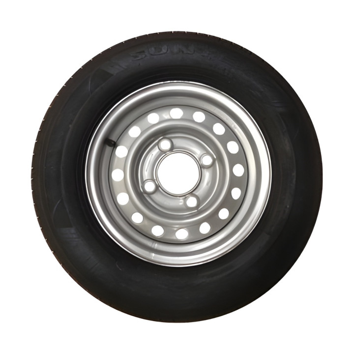 Roue de remorque 185/70 R13 - 4 trous 130 mm - déport 20