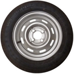 Roue de remorque 13 pouces 145/80x13 - EntraXe 100 mm - Déport +30 mm - Charge 425 kg