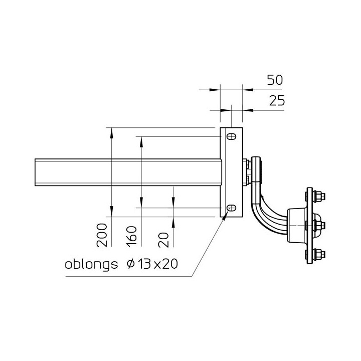 2 Demi-essieux Remorque 750KG 4TR100 à Souder avec Roulements