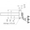 2 demi-essieux Remorque à Souder 750KG 4TR 100