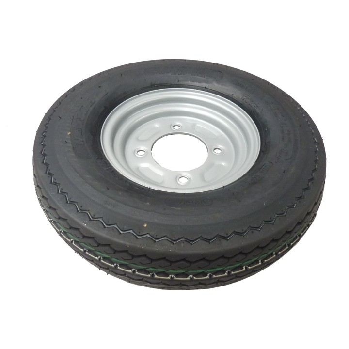 Roue de remorque 480x8 - 4 trous 115 mm - déport 0 - charge 270 kg