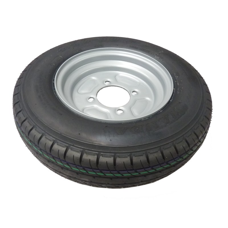 Roue Remorque 450X10 - 4TR115 - Jante 10 pouces - 325 kg