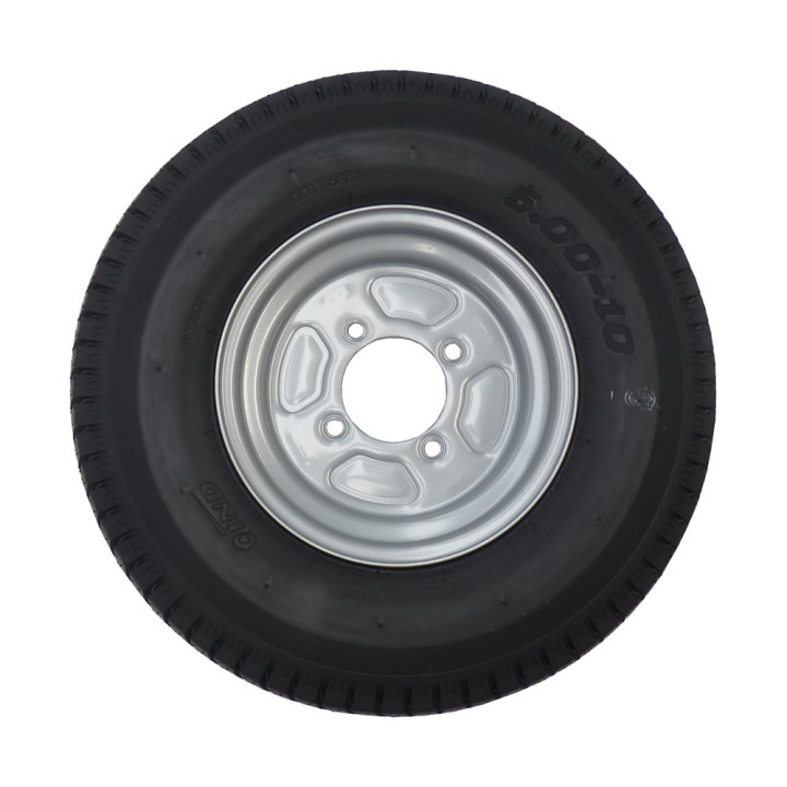 Roue de remorque 500x10 - 4 trous 115 mm - déport 0