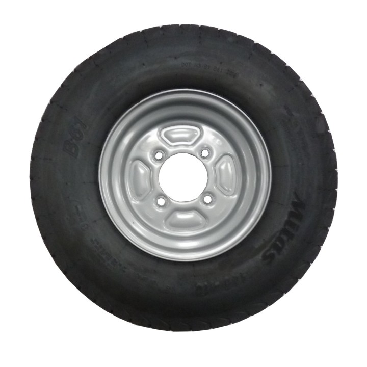 Roue de remorque 145/80 R10 - 4 trous 115 mm - déport 0