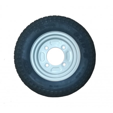 Roue de remorque 350x8 - 4 trous 115 mm - déport 0