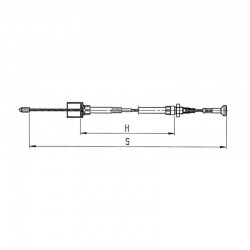 Câble de Frein AL-KO - 1430-1640 mm