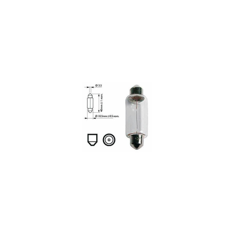 Ampoule navette SV 8,5 - 8/12V - 18W - Boîte de 10
