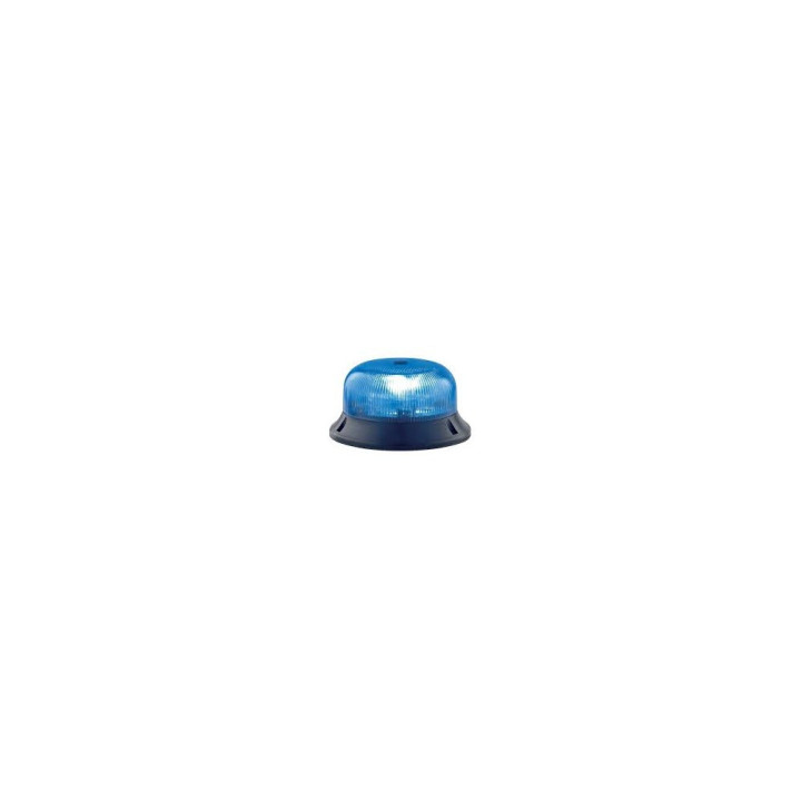 Gyrophare CRYSTAL à poser tournant bleu - H. 74 mm