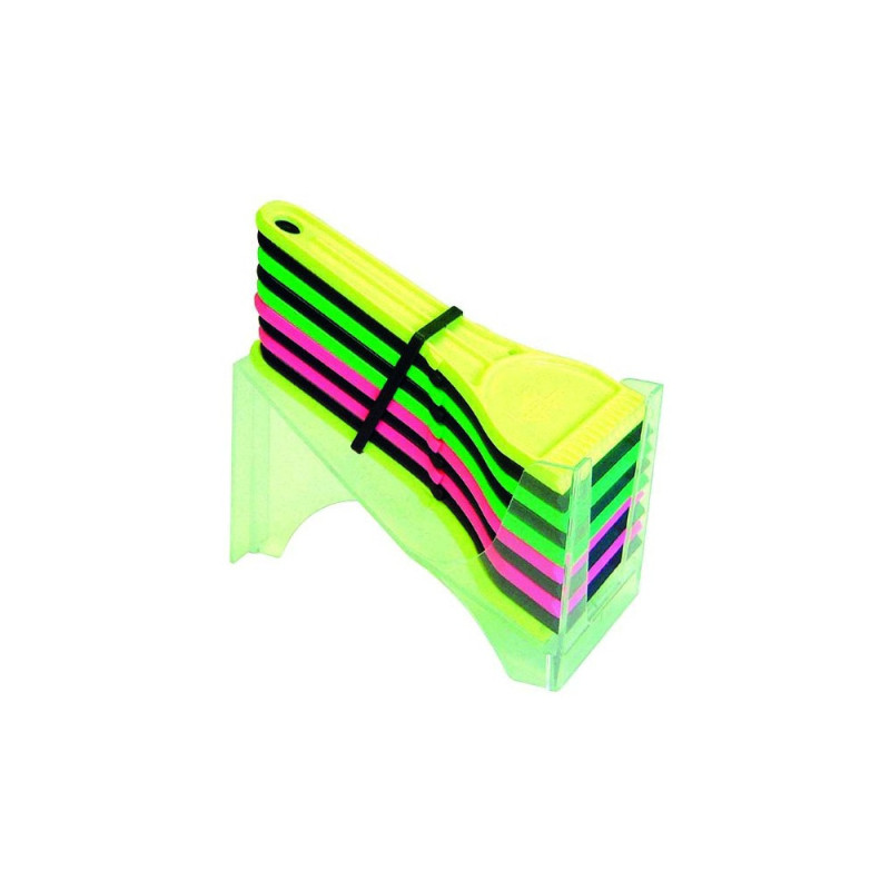 Lot de 30 Gratte-Givre en Plastique - Multicolore : Noir, Rose, Vert, Jaune