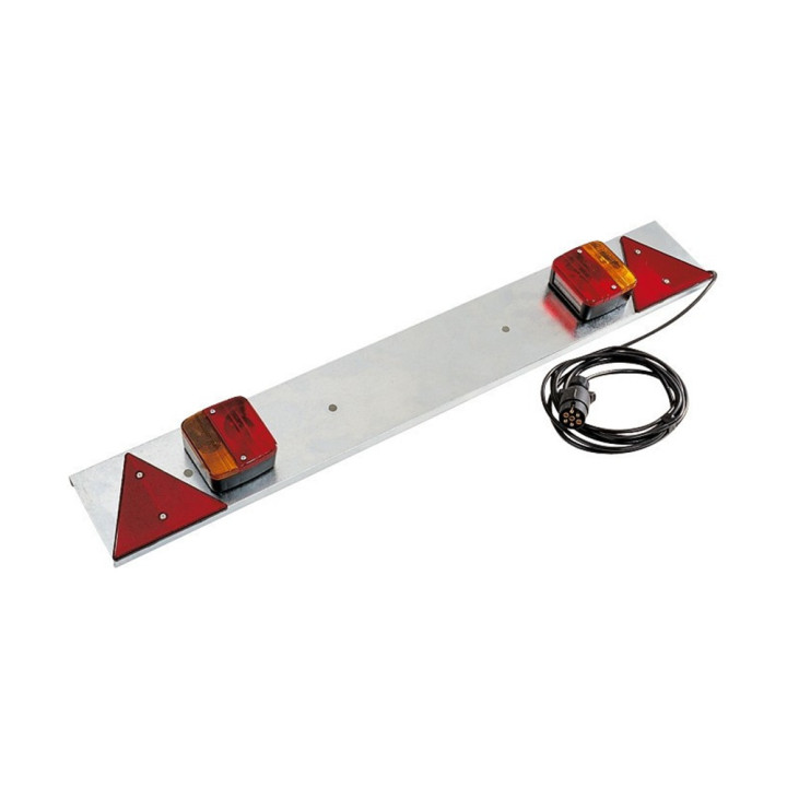 Plaque Éclairage Remorque 1M - Alimentation 4m - Métal