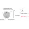 CATADIOPTRE ROND BLANC