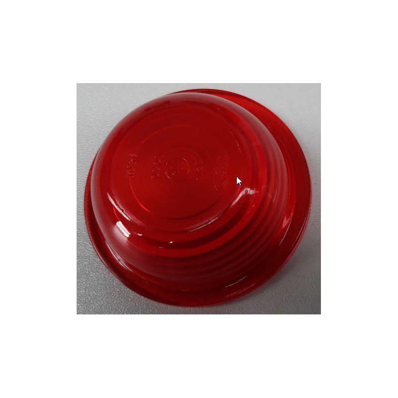 CABOCHON FEU ROND ROUGE