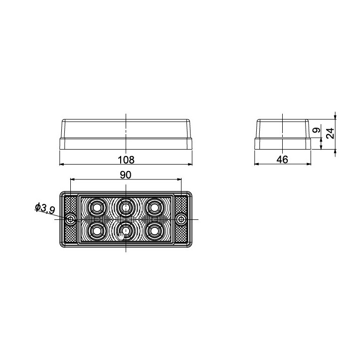 FEU ANTIBROUILLARD LED 12/24V
