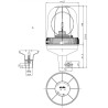 GYROPHARE PULSAR TIGE RIGIDE 12V