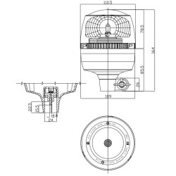 GYROPHARE MINIMAX FLEXIBLE 12/24V