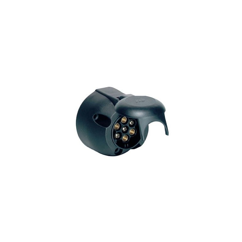 Socle plastique 7 plots 12V - Connecteur universel pour remorques et caravanes Socle plastique 7 plots 12V - Connecteur universel pour remorques et caravanes