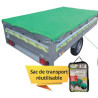BACHE FILET REMORQUE 250 x 160 cm mailles fines