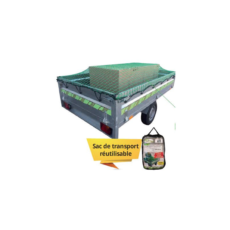 BACHE FILET REMORQUE 350 x 180 cm BACHE FILET REMORQUE 350 x 180 cm